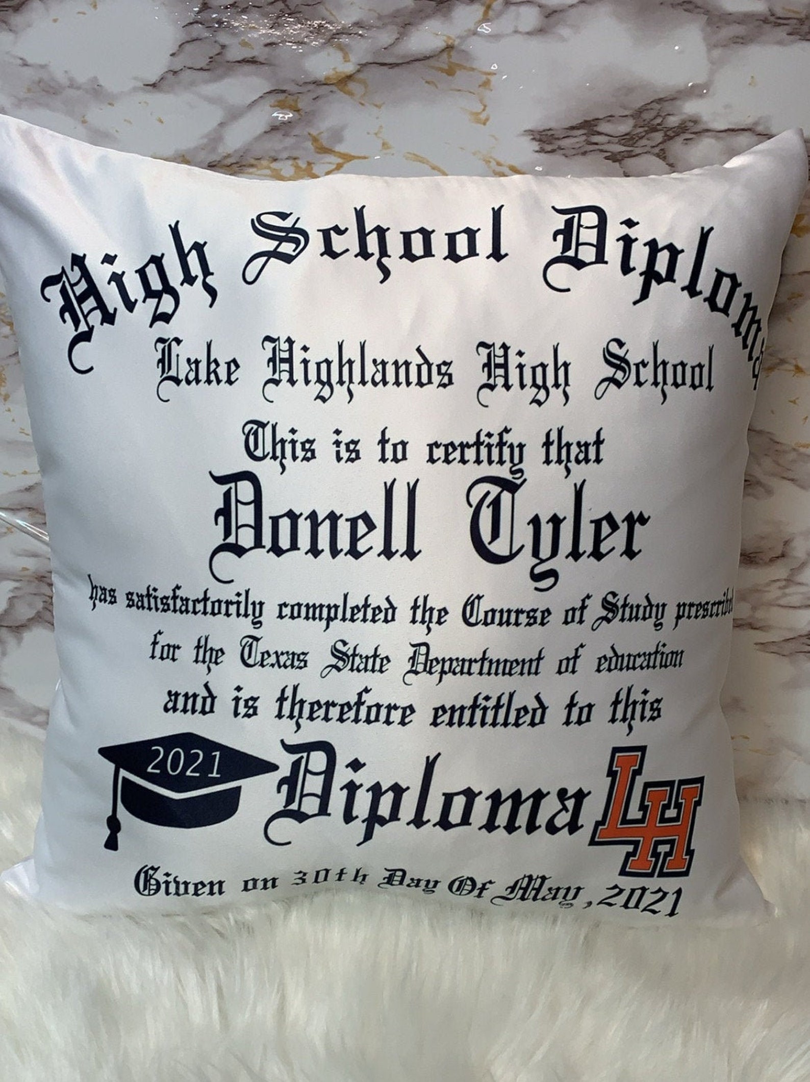 Graduation Diploma Pillow Etsy