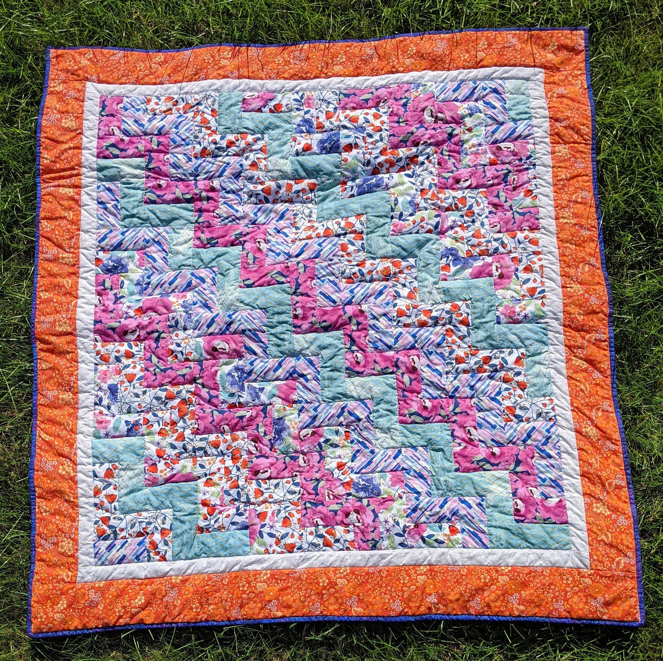 Colorful Zigzag Quilt Etsy