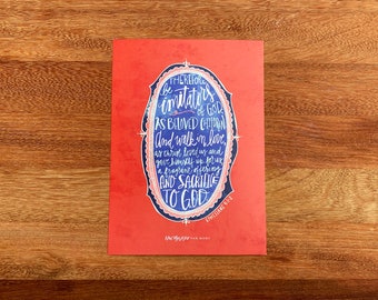Ephesians 5:1-2 Hand-Lettered Devotional Print for Moms (single, 5x7 print)