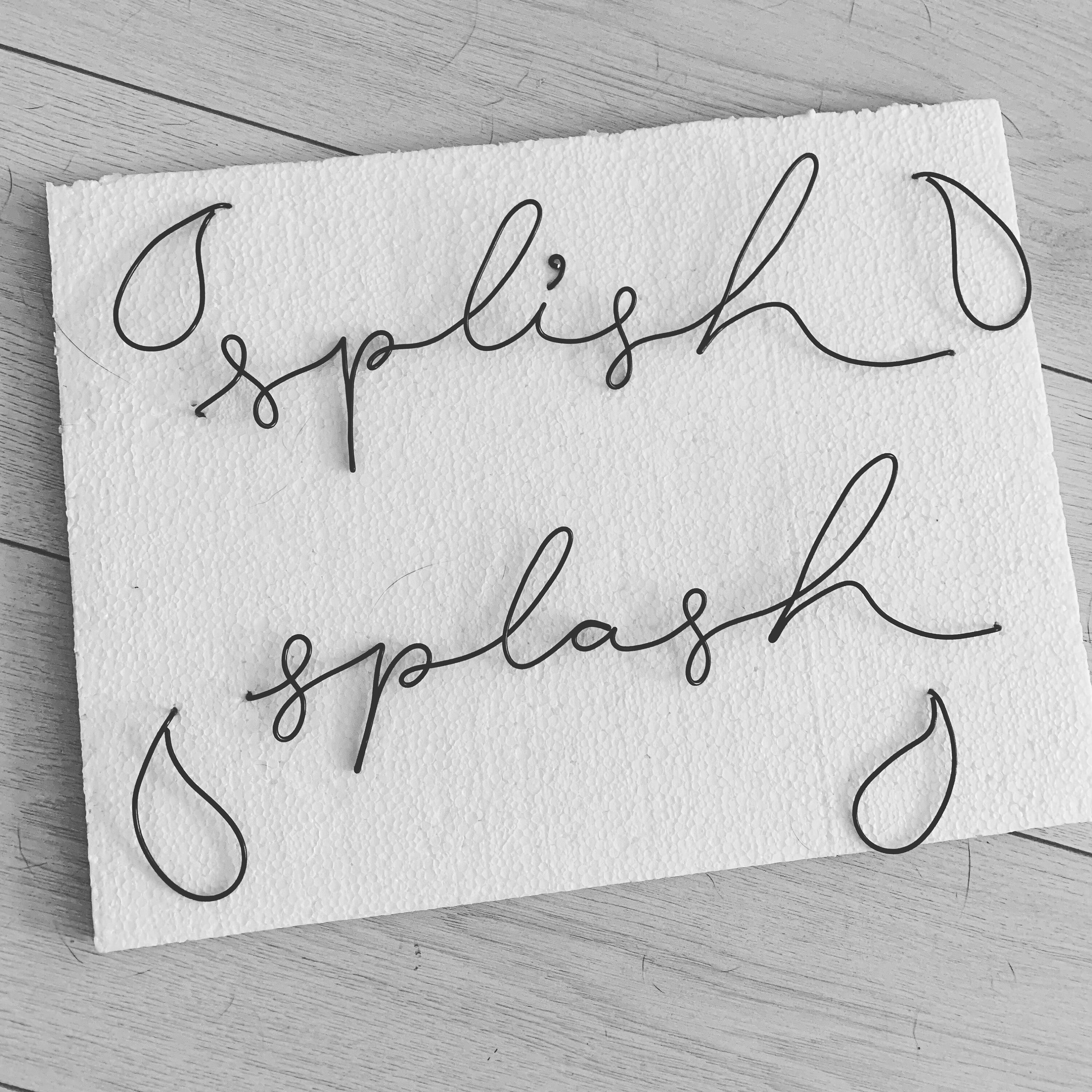 Wire Words FONT 6 Personalised Phrases Wall Sign Wall Decor Etsy