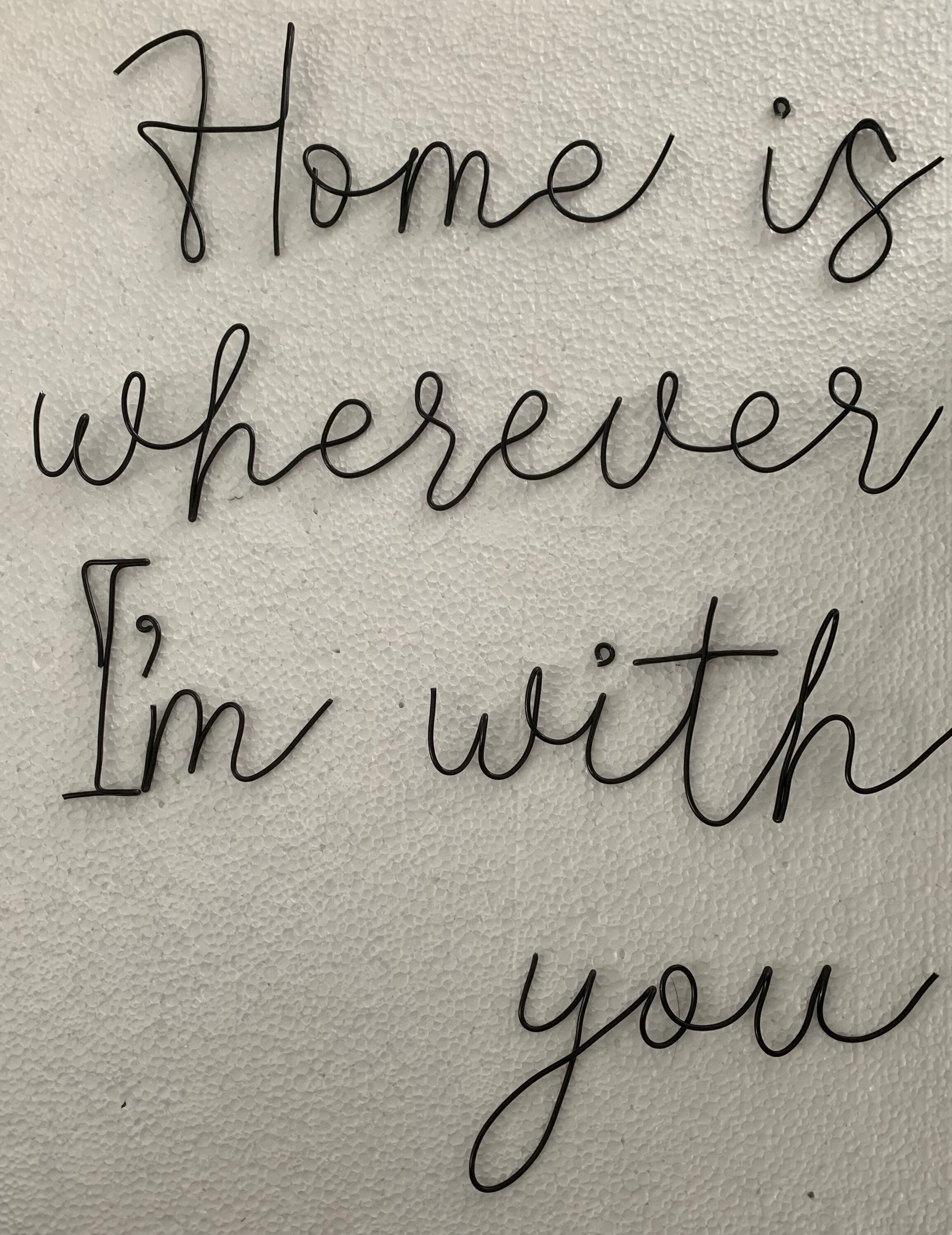 Wire Words FONT 4 Personalised Phrases Wall Sign Wall Decor Etsy