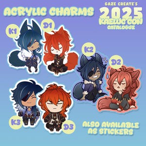 Kaeluc Chibi Acrylic Charms and Stickers | Kaeluc Con 2025