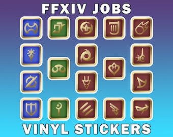 FFXIV Job Stickers | Waterproof Vinyl Stickers | 1.5" | Custom Sizes Available