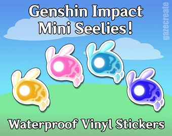 Genshin Impact Seelie Sticker: Waterproof Vinyl Decal