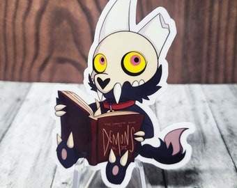 Naklejki winylowe Demon Book King | Wodoodporne naklejki winylowe