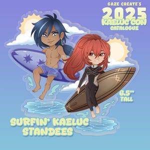 Surfin&#39; Kaeya and Diluc Kaeluc Acyrlic Standees | Kaeluc Con 2025