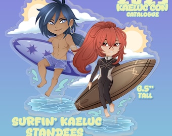 Surfin' Kaeya and Diluc Kaeluc Acyrlic Standees