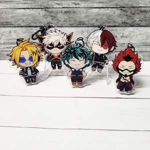 MHA Acrylic Keychains: My Hero Academia Charms (2.5&quot;)