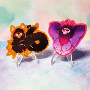 Monster Furby Acryl Anhänger | Furby Schlüsselanhänger | Schlüsselanhänger aus Acryl