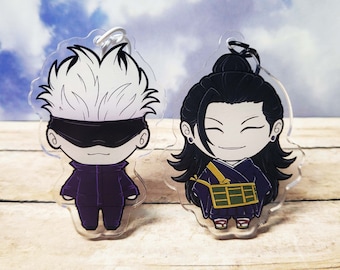 Jujutsu Kaisen Chibi Acrylic Keychain Charms - 2.5"