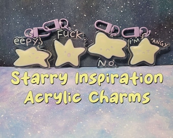 Starry Inspiration Acrylic Keychain Charms