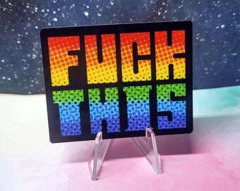 F*ck This Vinyl Sticker: Handmade Waterproof Decal