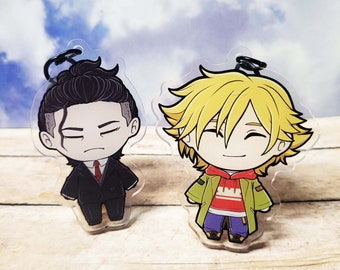 Buddy Daddies Acrylic Charms | Rei and Kazuki Keychains | 2.5" Charms
