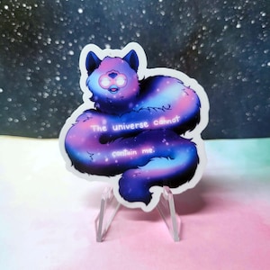 Galactic Long Furby Sticker | Waterproof Vinyl Sticker | Long Furby Sticker