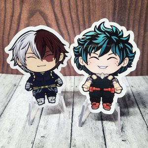 MHA Vinyl Stickers | My Hero Academia Waterproof Vinyl Stickers | 3" Chibi Stickers