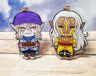 Mononoke Acrylic Charms | Medicine Seller and Kusuriuri Keychains | 2.5" Charms