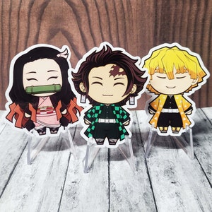 Demon Slayer Vinyl-Aufkleber | Wasserfester Vinyl-Aufkleber | 3&quot;Chibi Aufkleber