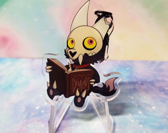 Demon Book King Acrylic Charm | Little Guy Keychain | Acrylic Keychain