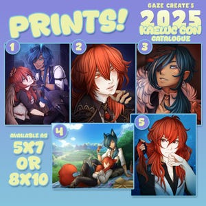 Kaeya and Diluc Kaeluc Prints: Anime Art, Kaeluc Con 2025