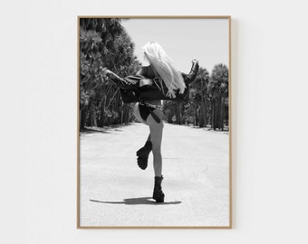 Liberal Woman Modern, Black White Art, Empowered Woman Photo Print, Fashion Photo Print, Happy Woman Art Photo, Woman Photo Print. P1-0054