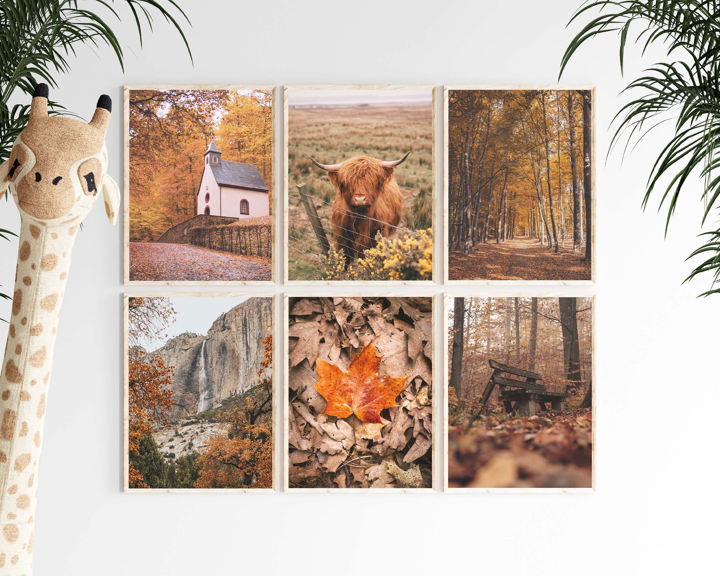 Fall Nature Poster Set of 6 Prints Autumn Gallery Wall Art - Etsy