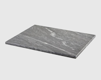 Handmade Grey Marble Vanity Tray | Rectangular Serving Tray