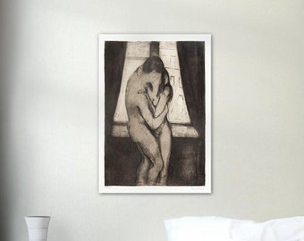 Edvard Munch The Kiss - Poster