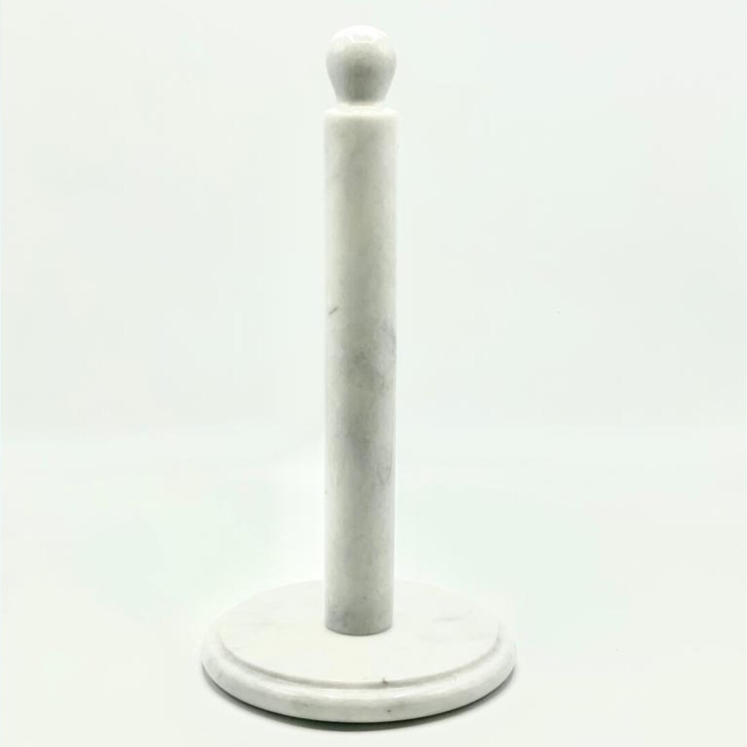 White Marble Kitchen Roll Holder Freestanding Kitchen Paper Towel ...
