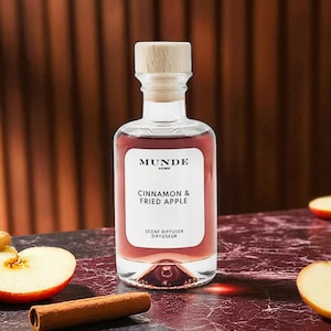 Zimt & Fried Apple Diffuser | Premium Glas, Geschenkbox, Raumduft