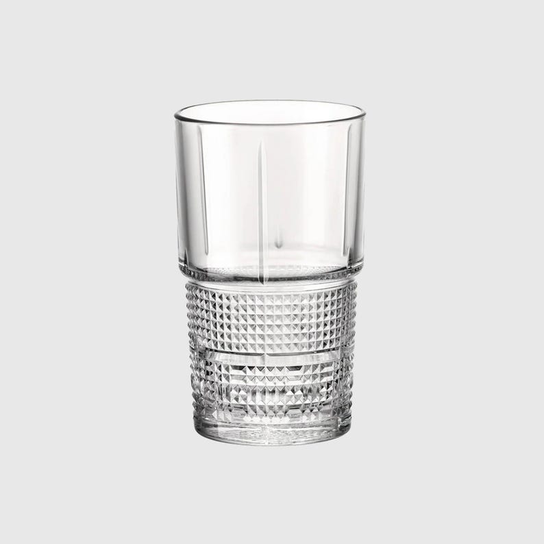 Diamond Glass Tumbler - Vintage-inspirierte Soda-Kalk-Gläser, Set mit 2/4/6 | Archie Bild 3