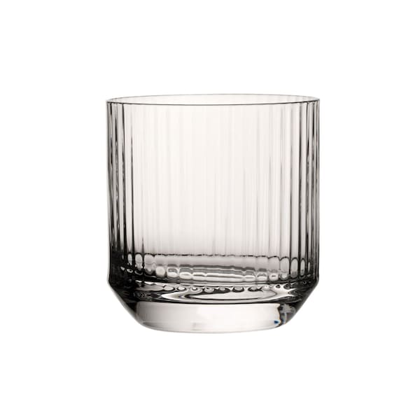Alto - Vintage Inspired Whisky Glasses Set of 6 | 1920s 1930s Inspired Glassware | Art Deco Premium Lead Free Crystal Fluted Whiskey Glasses