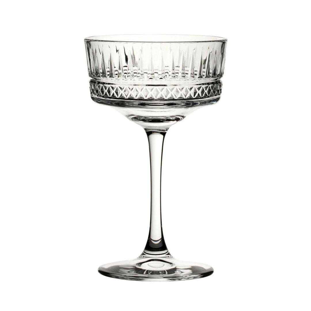 Artemio Vintage Inspired Champagne Coupe Set of 6 1920s Glassware ...