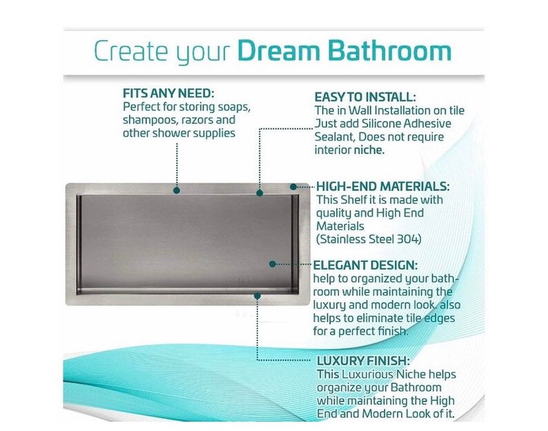 Shower Niche 12x24 Light Polish Etsy