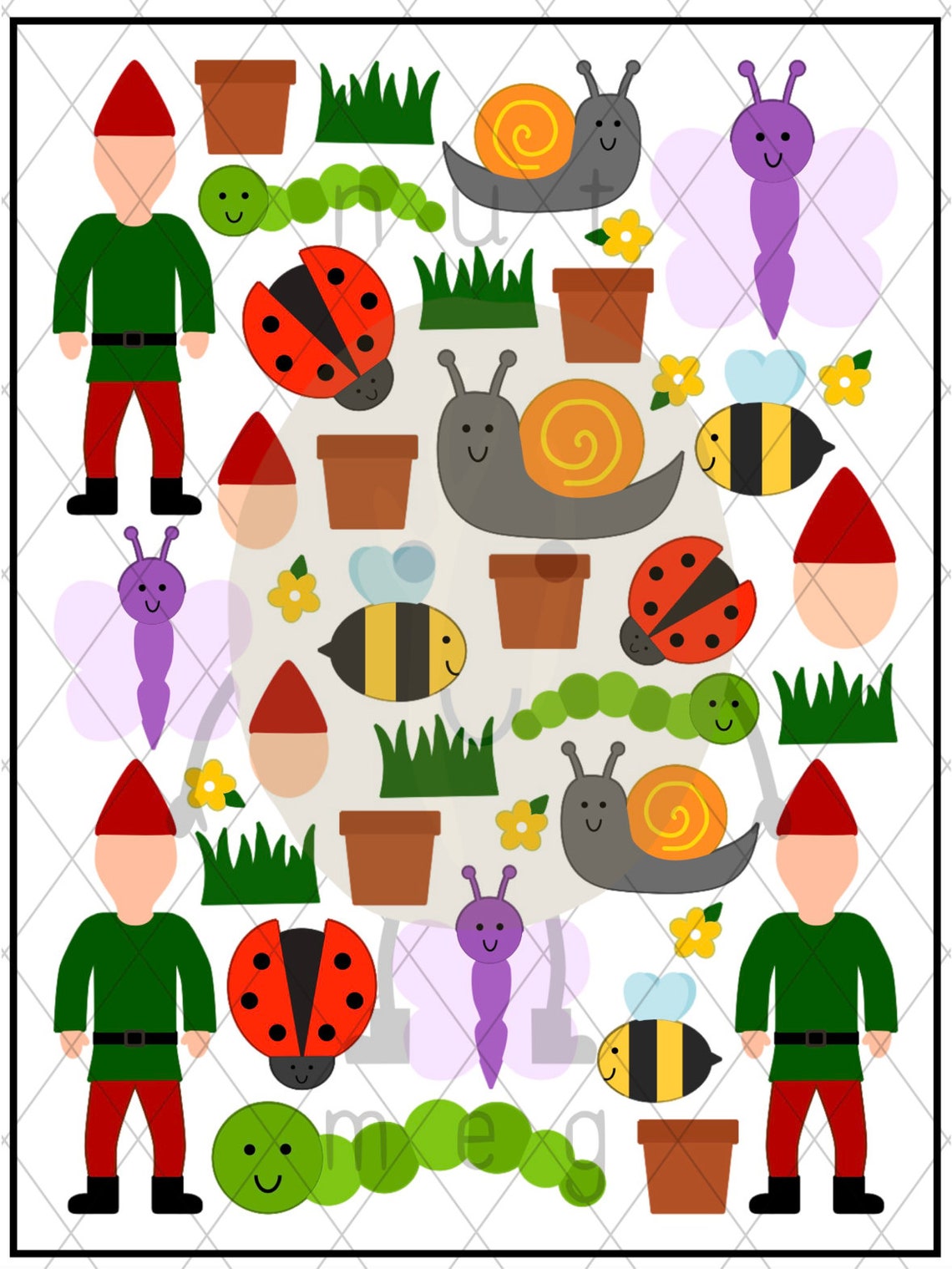 Personalised Garden Sticker Sheet - Etsy