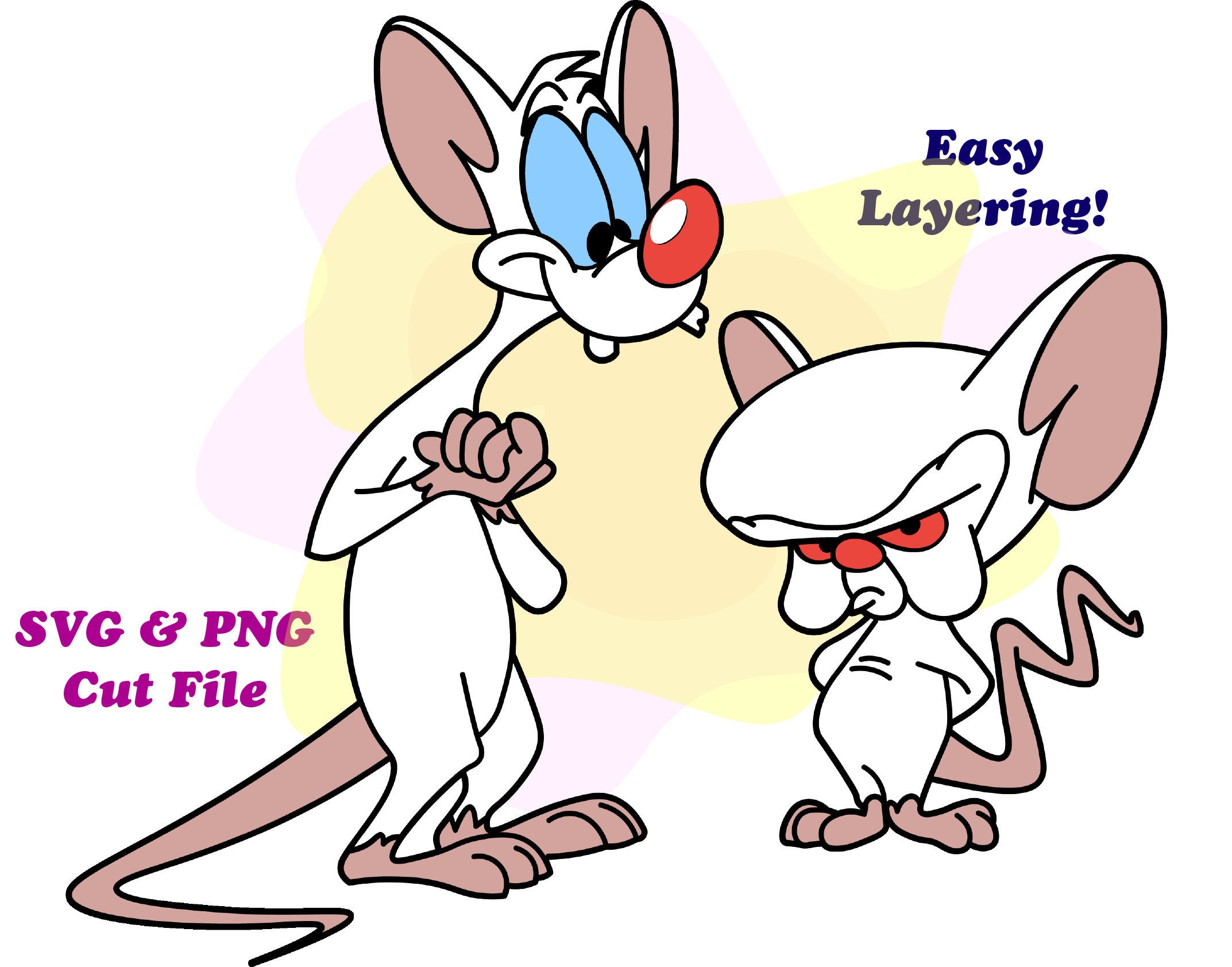 WB Cartoon Pinky and the Brain SVG, 90s Cartoon Svg, Nineties