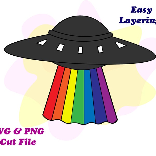 Gucci UFO SVG, Cricut Cut File, Fashion cut file, vinyl cut file, t-shirt design, rainbow svg, alien svg,