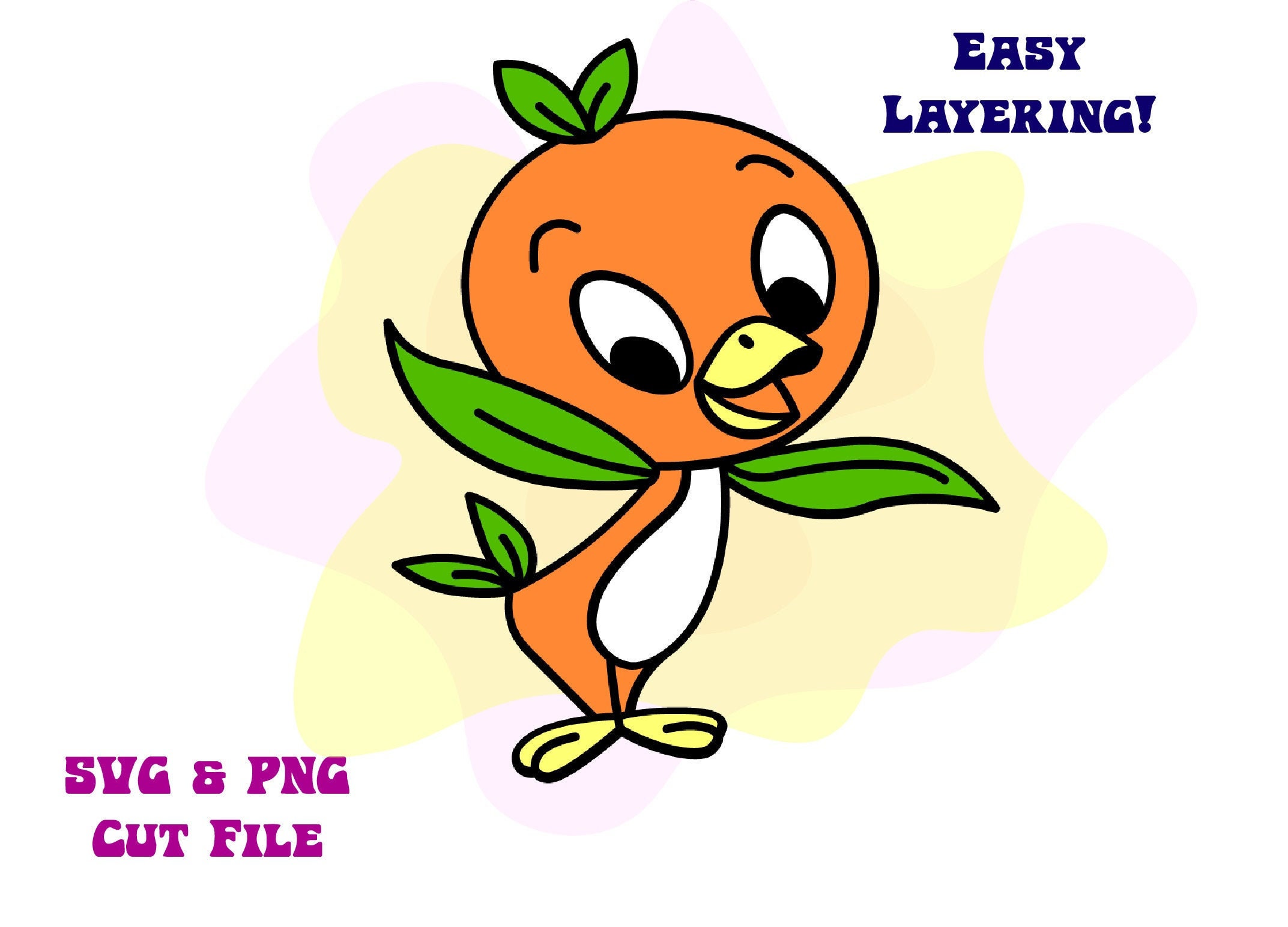 Florida Orange Bird Vintage Disney SVG PNG Cricut Cut File | Etsy