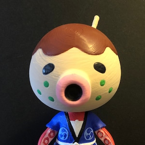 ACNH Animal Crossing Villager Zucker - 3D-geprint figuur met amiibo-kaart