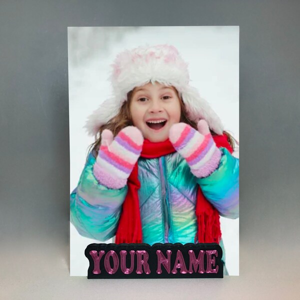 Personalize Photo Holder with magnets| Gift| Memorial