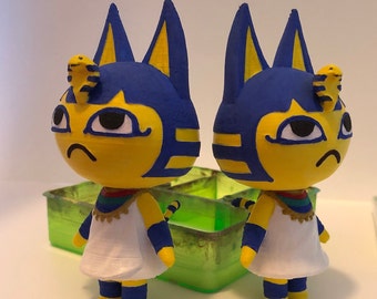どうぶつの森 村人猫 アンカ - Amiibo カード付き 3D プリント