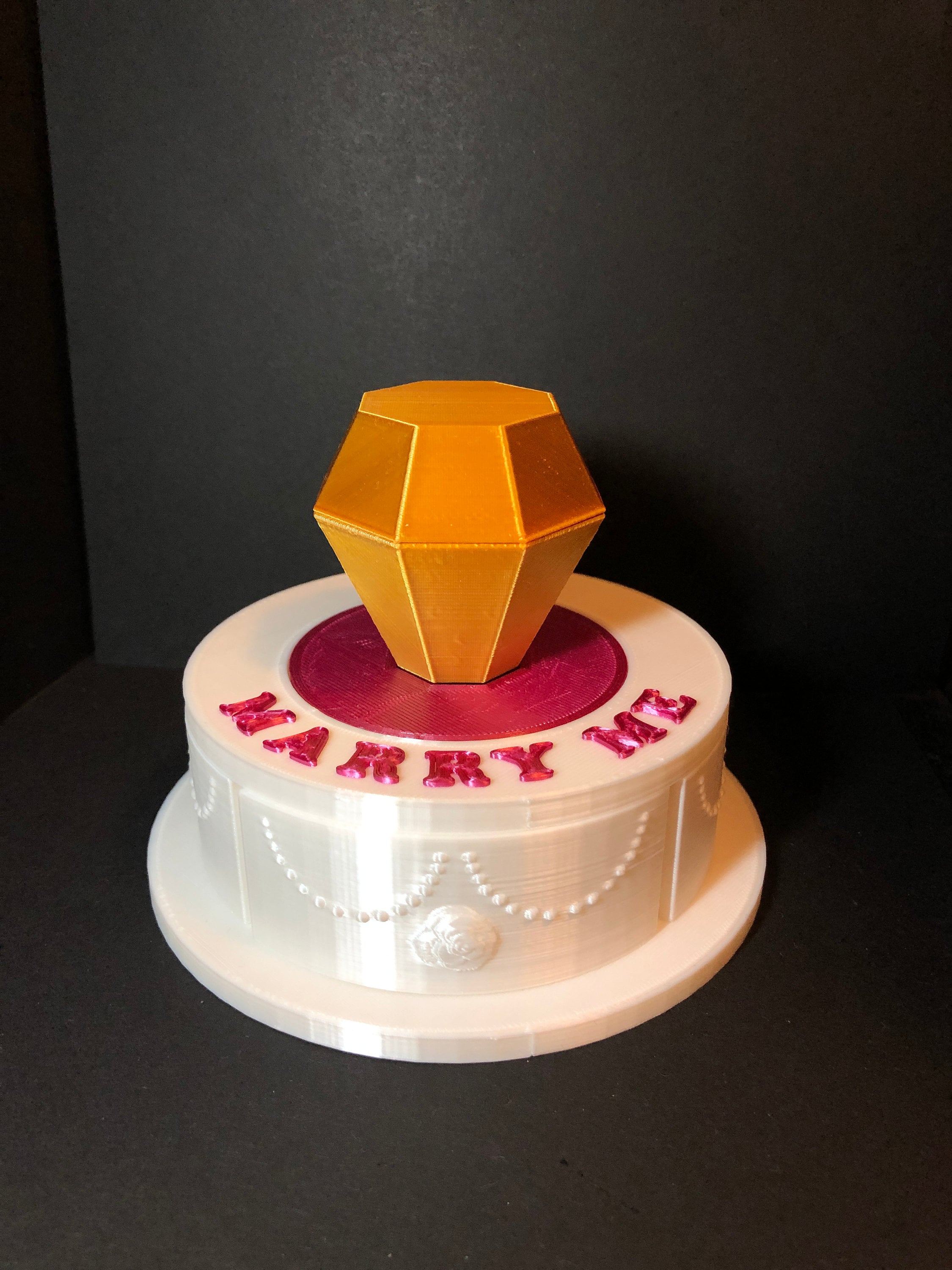 Custom Make 3D Printed Ring Pop Jewelry Cake Boxgift for Etsy