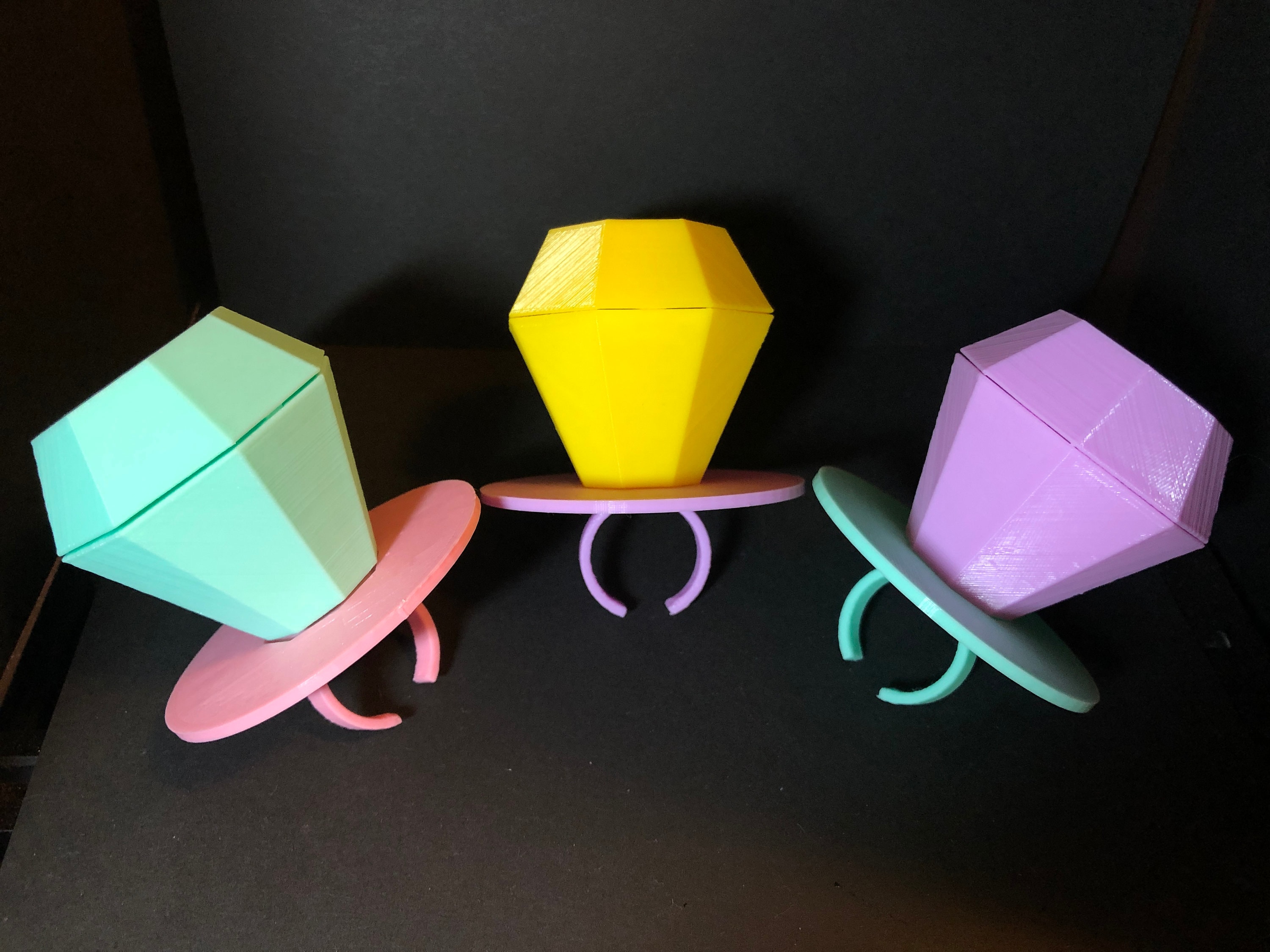 Custom Make 3D Printed Ring Pop Jewelry Cake Boxgift for Etsy