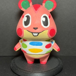 Animal Crossing Villager Hamster Apple - 3D-geprint figuur met amiibo-kaart - gekleurd of effen