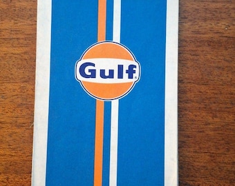Vintage c1971 Gulf  Arizona-New Mexico-Nevada-Utah Tourgide Travel Road Map