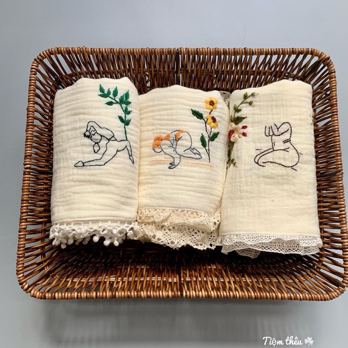 Personalized Yoga Towel Embroidered Hand Towel Soft and Etsy