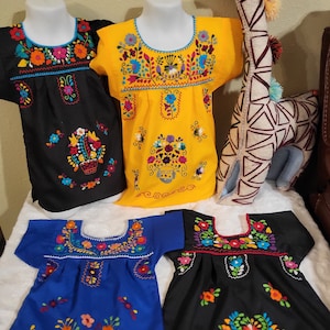 Mexican dresses for girls/Mexican Embroidered girl dress/Cinco de Mayo/Mexican party dress/Toddler Mexican dress/Size 6 to 12 months