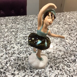 Vintage Porcelain Ballerina Statue