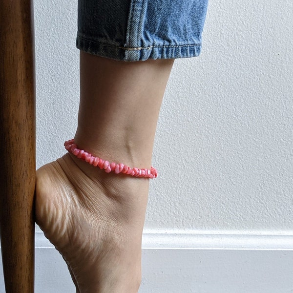 Coral Anklet