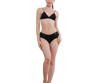 Mulberry Silk Bikini Panties, Made in USA, Soft Silk Undies