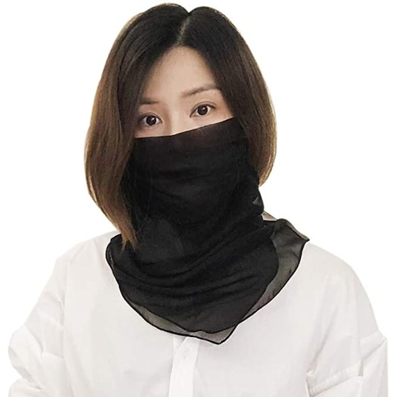 ROSEWARD 100% Mulberry Silk Face Mask Fashion Scarf Women Bandana